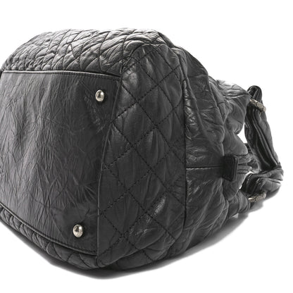 Chanel Aged Calfskin Coco Rider Bowling Bag Black 10 of 10