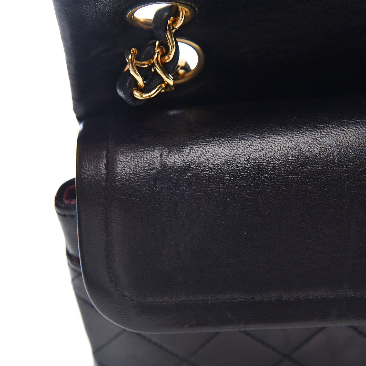 Chanel Lambskin Quilted Small Double Flap Black 14 of 15
