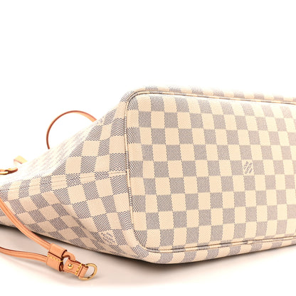 Louis Vuitton Damier Azur Neo Neverfull MM Rose Ballerine 9 of 10