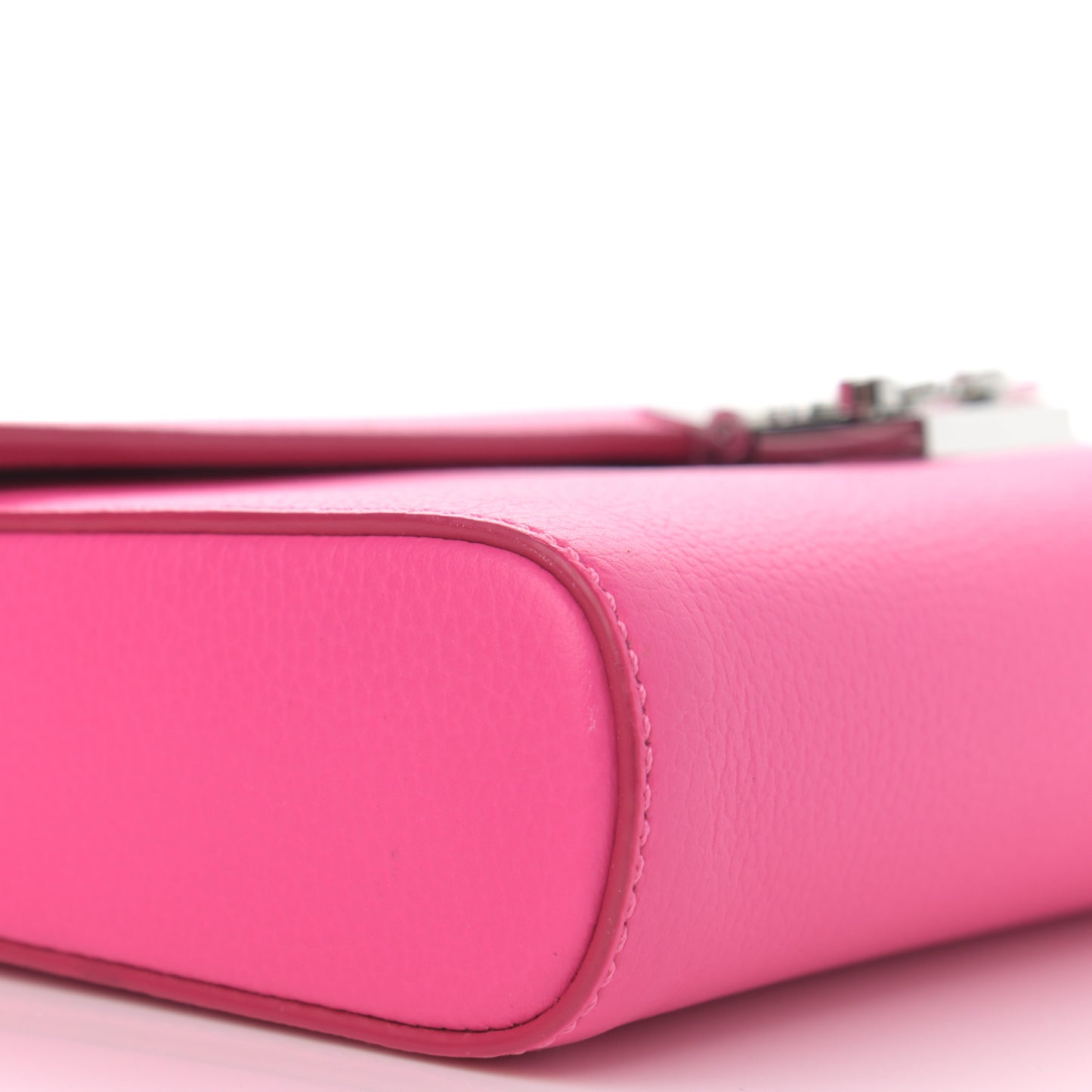 Calfskin Large Patricia Wallet On Chain Pink