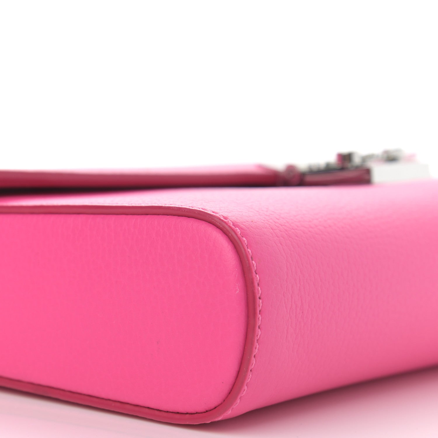 MCM Calfskin Large Patricia Wallet On Chain Pink 9 of 10