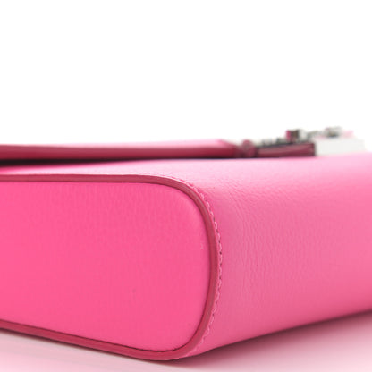 MCM Calfskin Large Patricia Wallet On Chain Pink 9 of 10