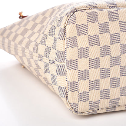 Louis Vuitton Damier Azur Neo Neverfull MM Rose Ballerine 6 of 11