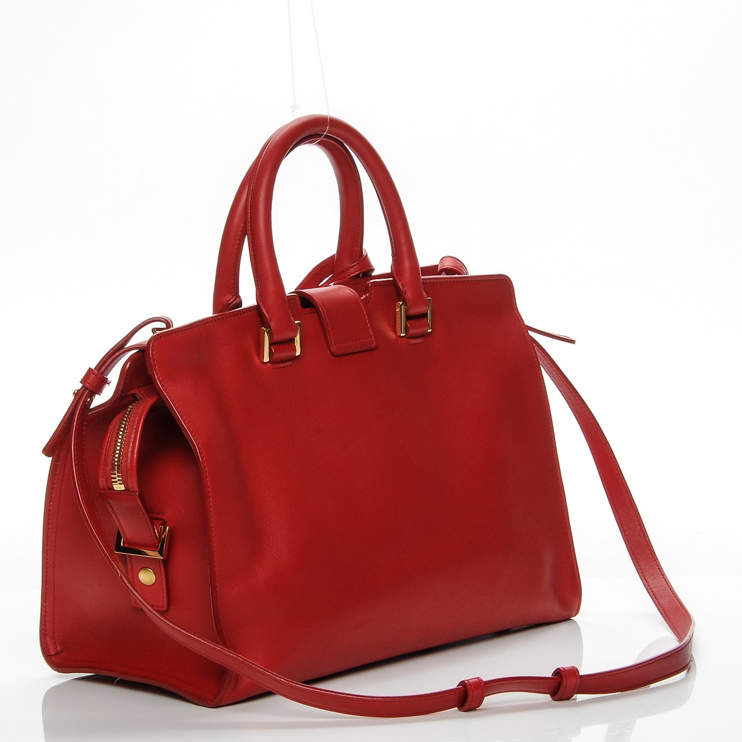 Calfskin Small Classic Y Cabas Red