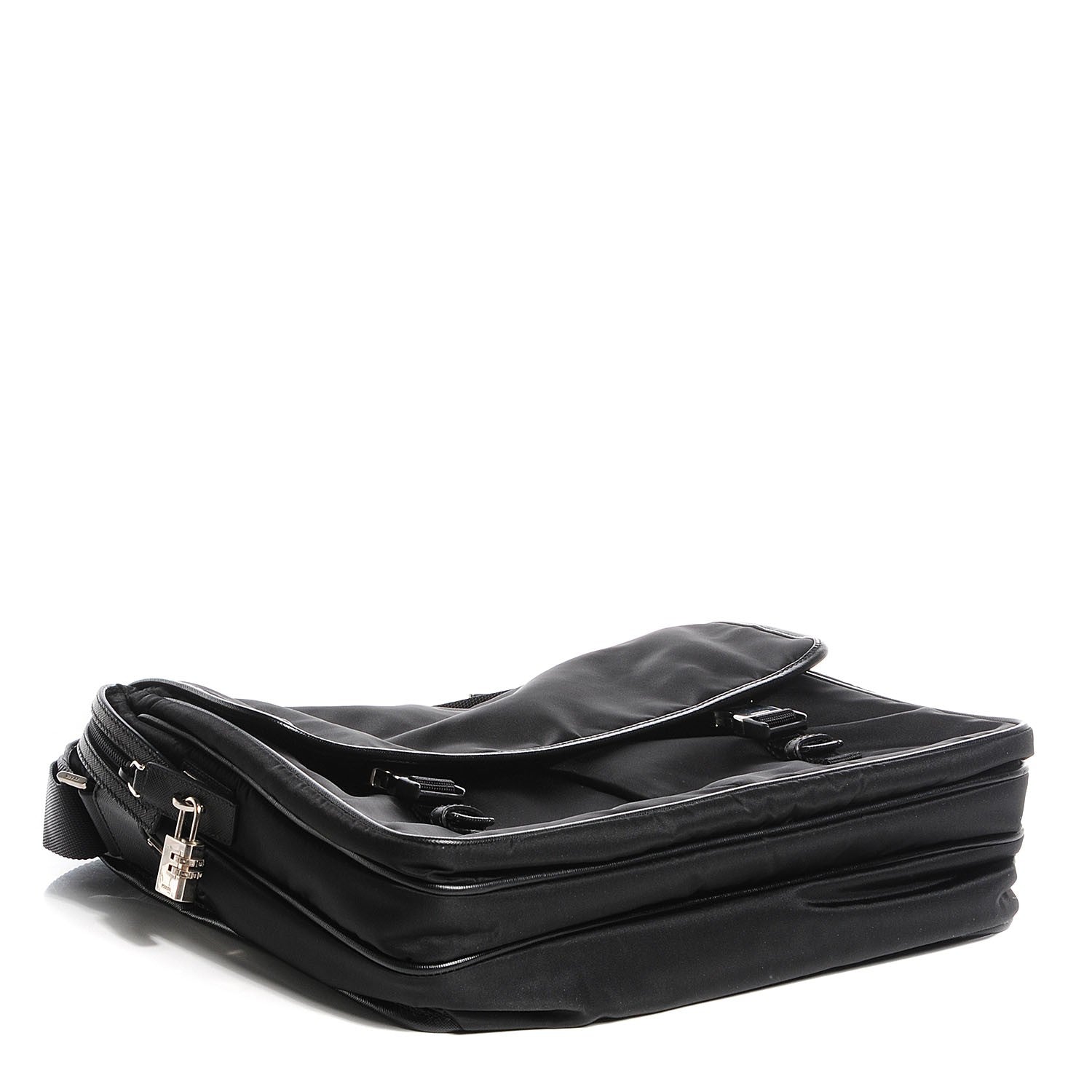 Prada Tessuto Saffiano Messenger Bag Nero Black 4 of 10