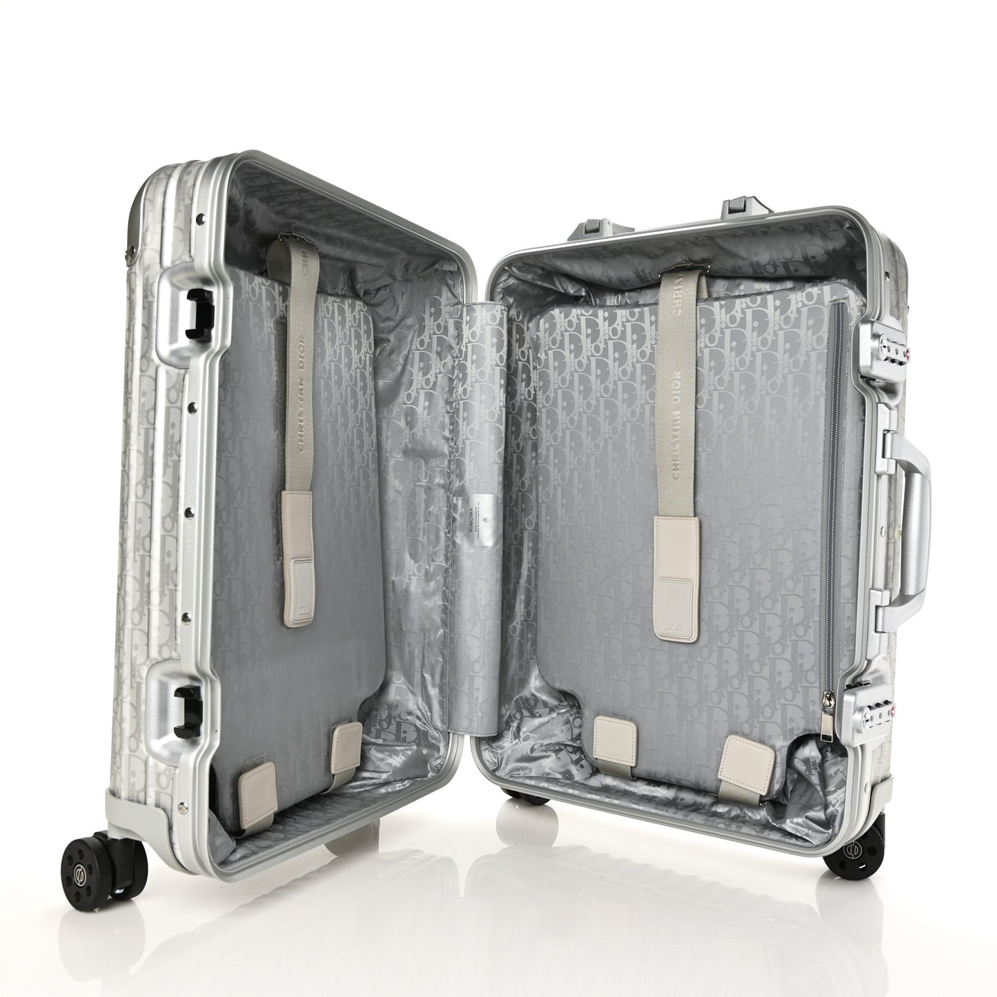 X RIMOWA Aluminum Gradient Cabin Luggage Silver