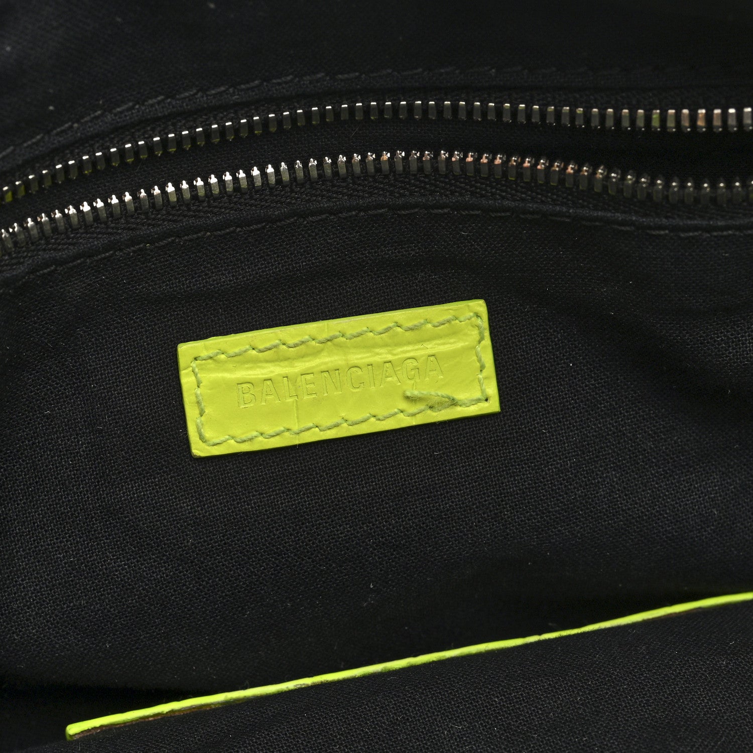 Balenciaga Extra Supple Calfskin Crocodile Embossed Neo Classic Hardware Hobo XS Flou Yellow 6 of 9