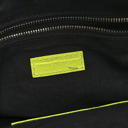 Balenciaga Extra Supple Calfskin Crocodile Embossed Neo Classic Hardware Hobo XS Flou Yellow 6 of 9