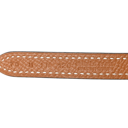 Hermes Epsom Swift 13mm H Medor Belt 70 Gold Black 3 of 6