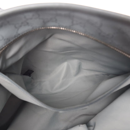 Gucci Imprime Monogram Medium Zippered Shopping Tote Light Blue 8 of 14