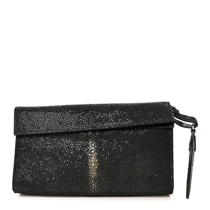 Alaia Stingray Pochette Clutch Black 1 of 7