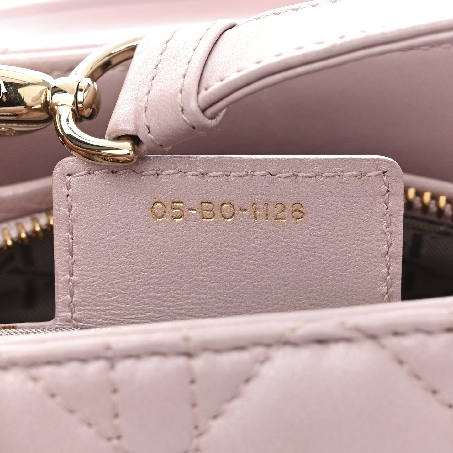 Lambskin Cannage Medium Lady Dior Light Pink