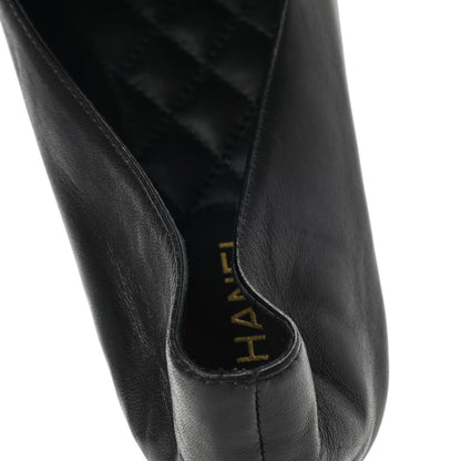 Chanel Lambskin CC Braided Chain Loafers 37.5 Black 9 of 12