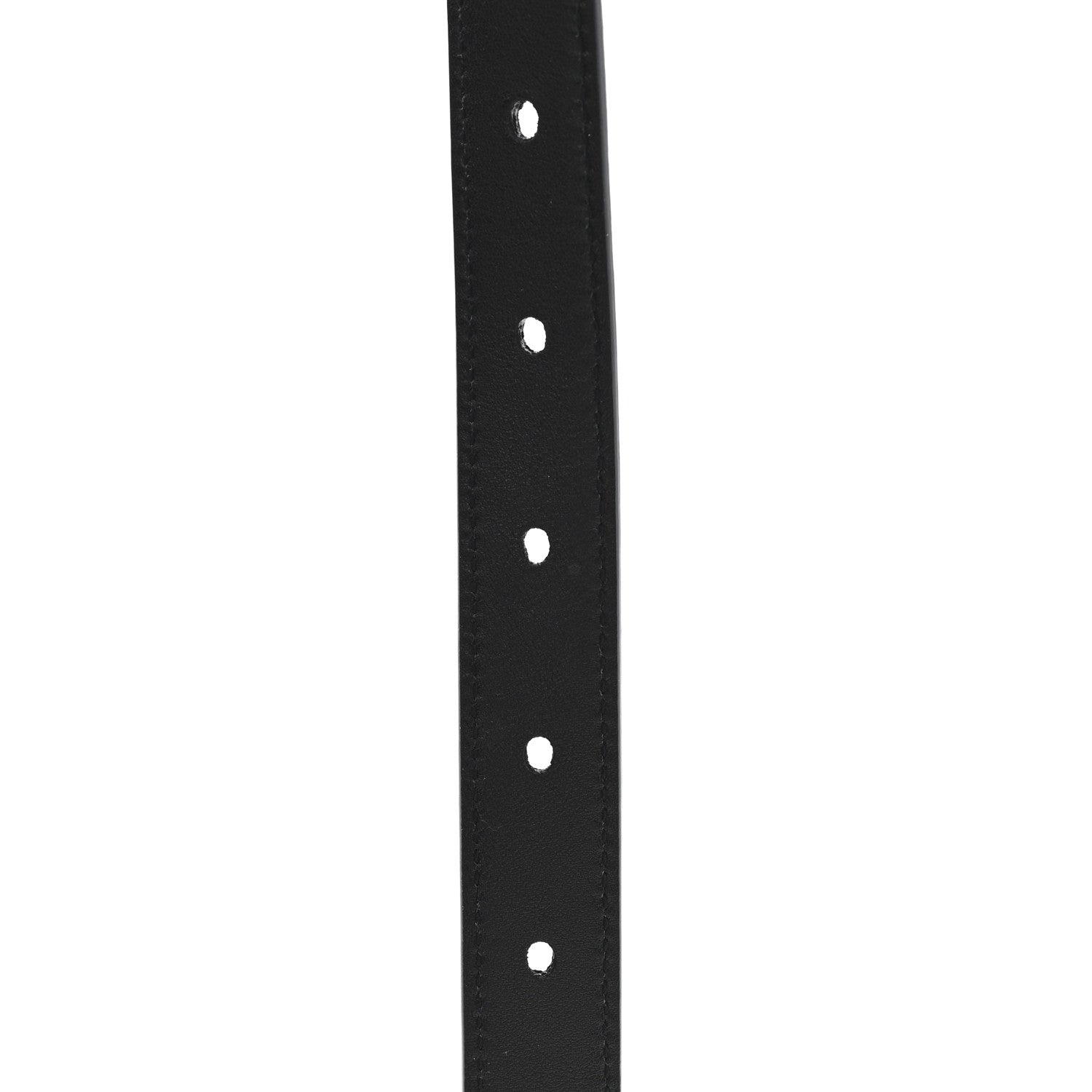 Saint Laurent Calfskin Monogram Cassandre Thin Square Buckle Belt 70 28 Black 5 of 6