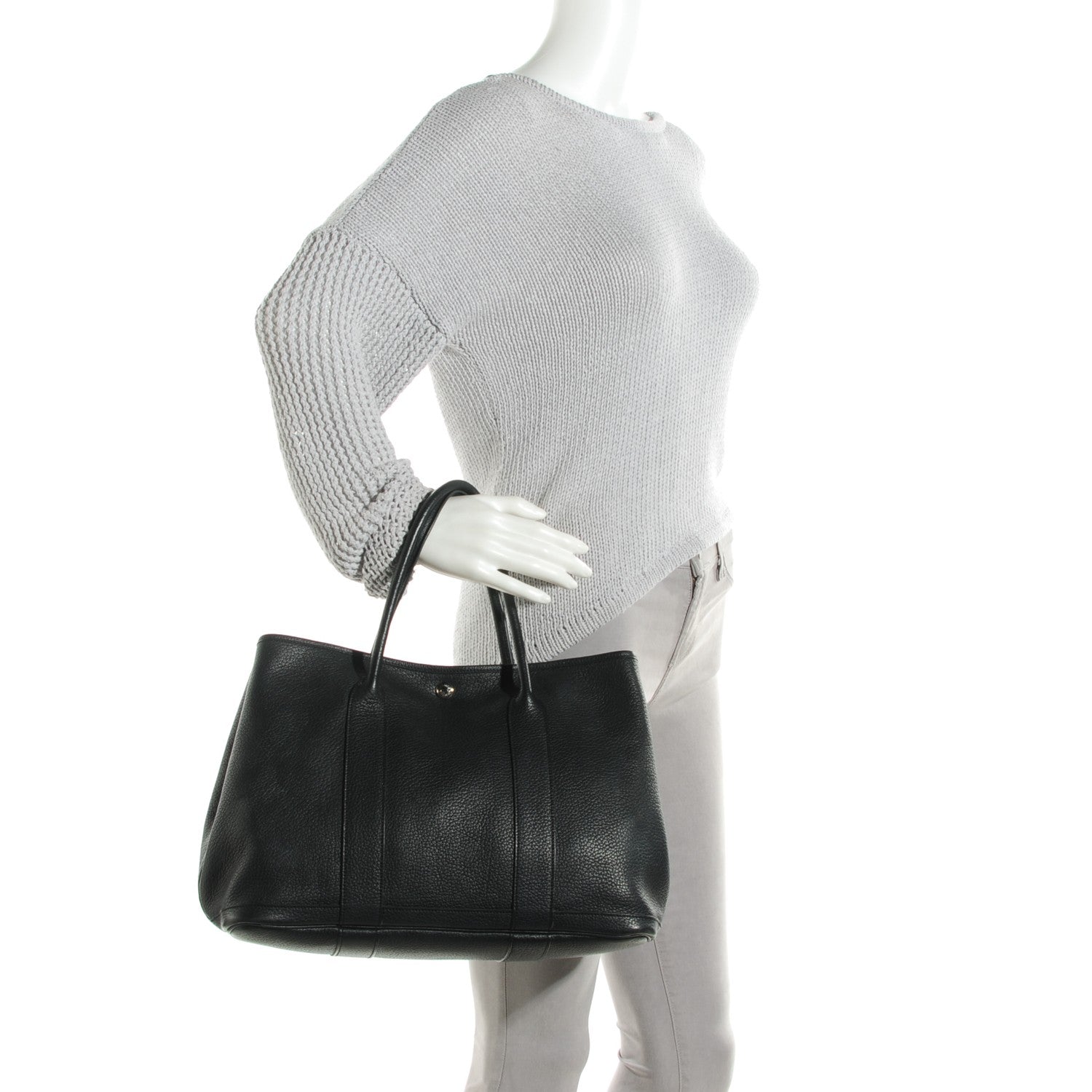 Hermes Negonda Garden Party Tote 36 MM Black 3 of 10
