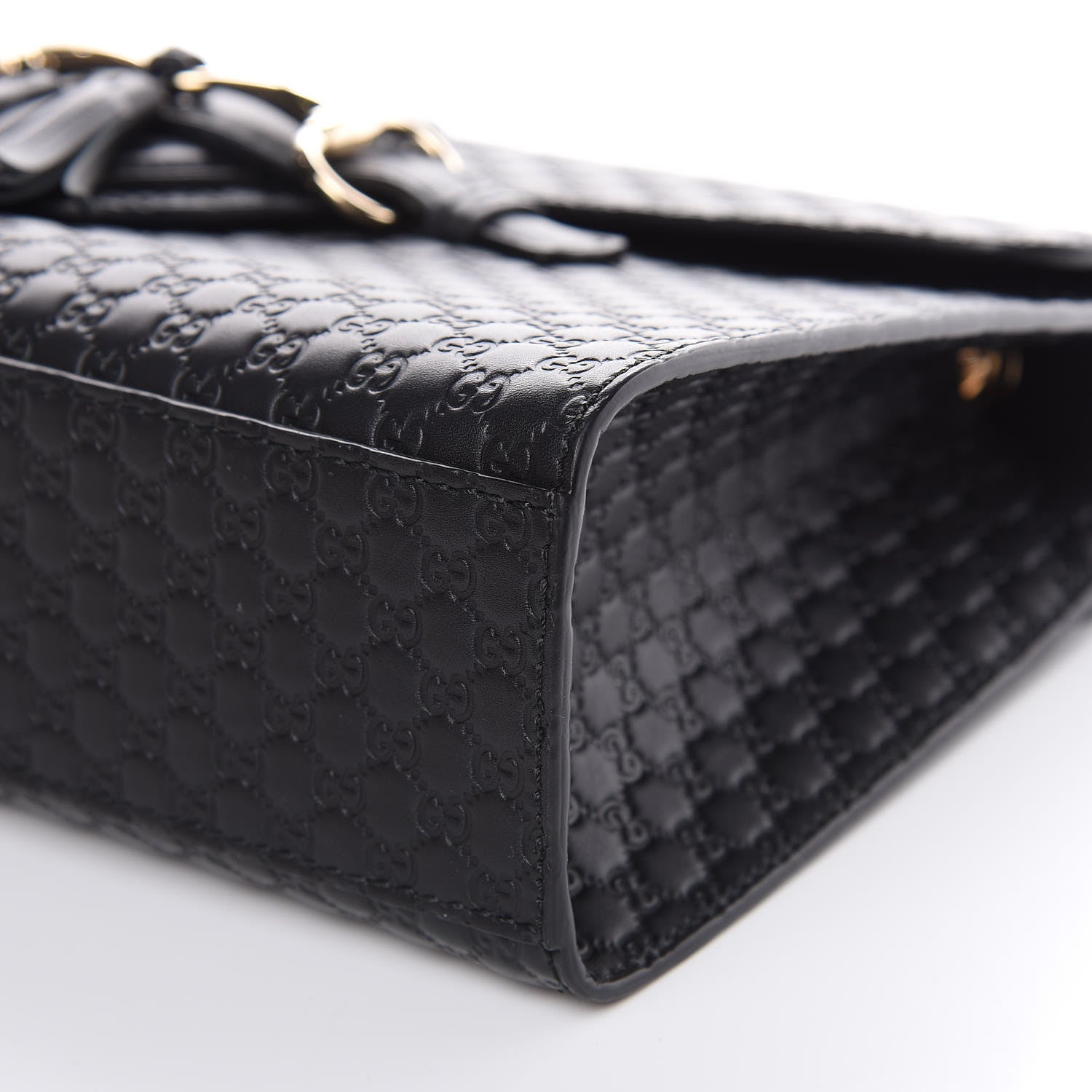 Gucci Microguccissima Medium Emily Chain Shoulder Bag Black 9 of 11