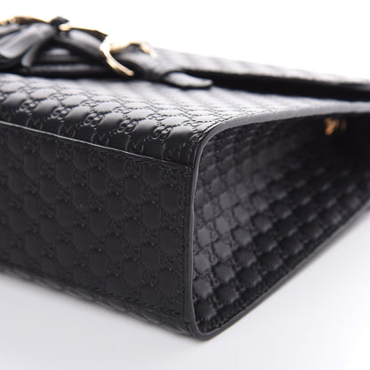 Gucci Microguccissima Medium Emily Chain Shoulder Bag Black 9 of 11