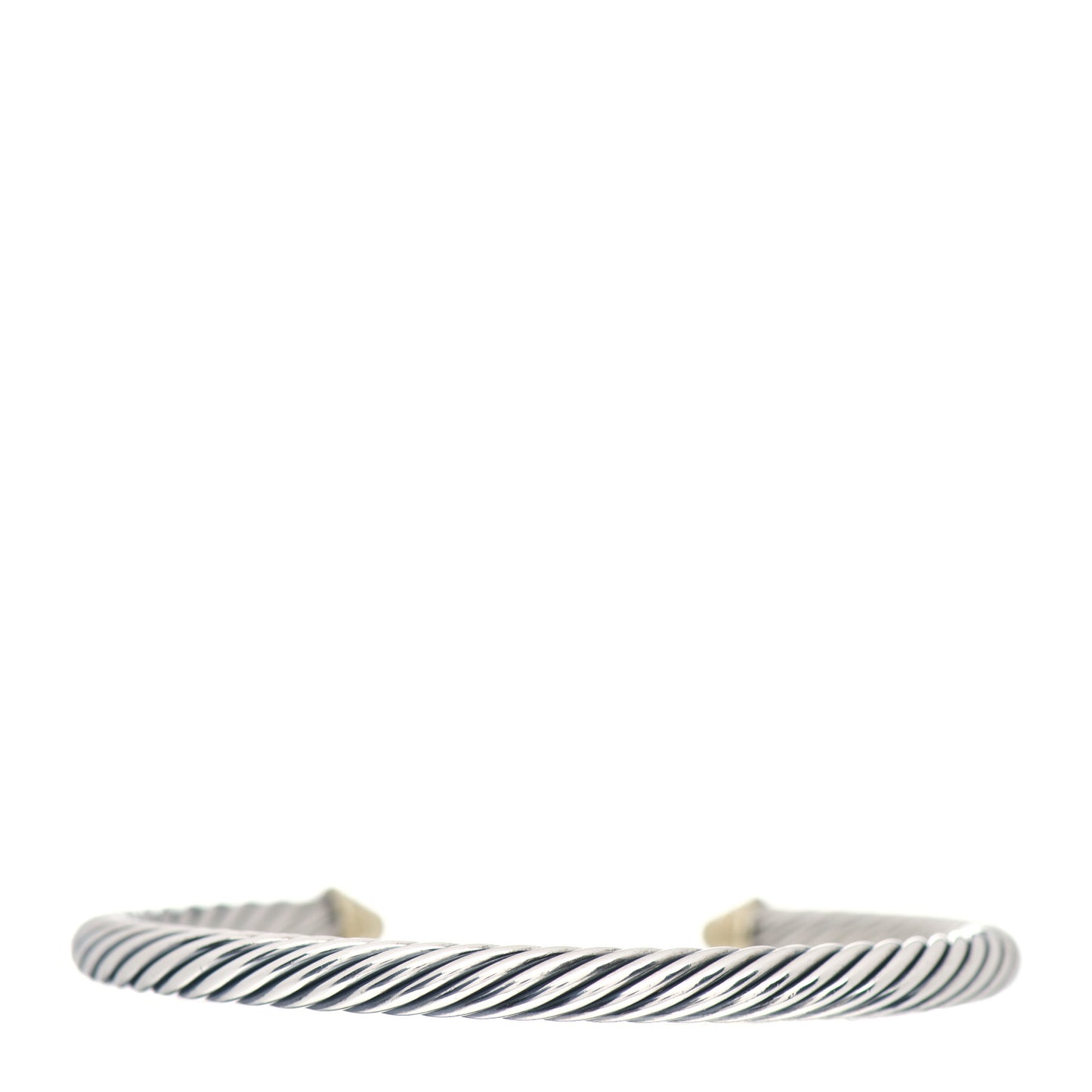 Sterling Silver 14K Yellow Gold 5mm Cable Classics Bracelet