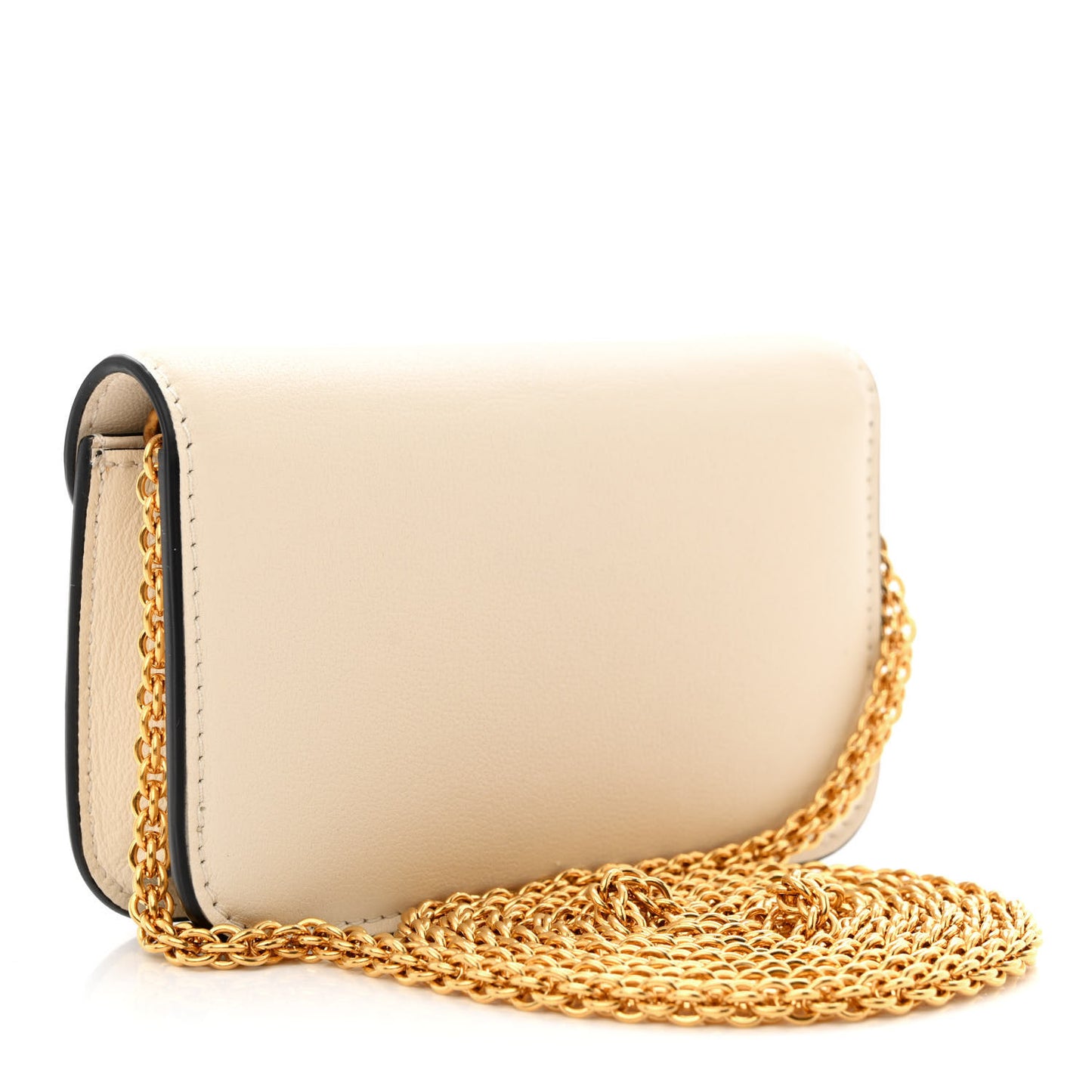 Calfskin Vlogo Micro Loco Shoulder Bag Light Ivory