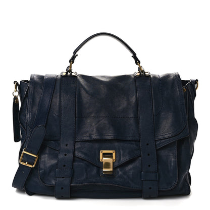 Proenza Schouler Lambskin Medium PS1 Satchel Midnight 1 of 14