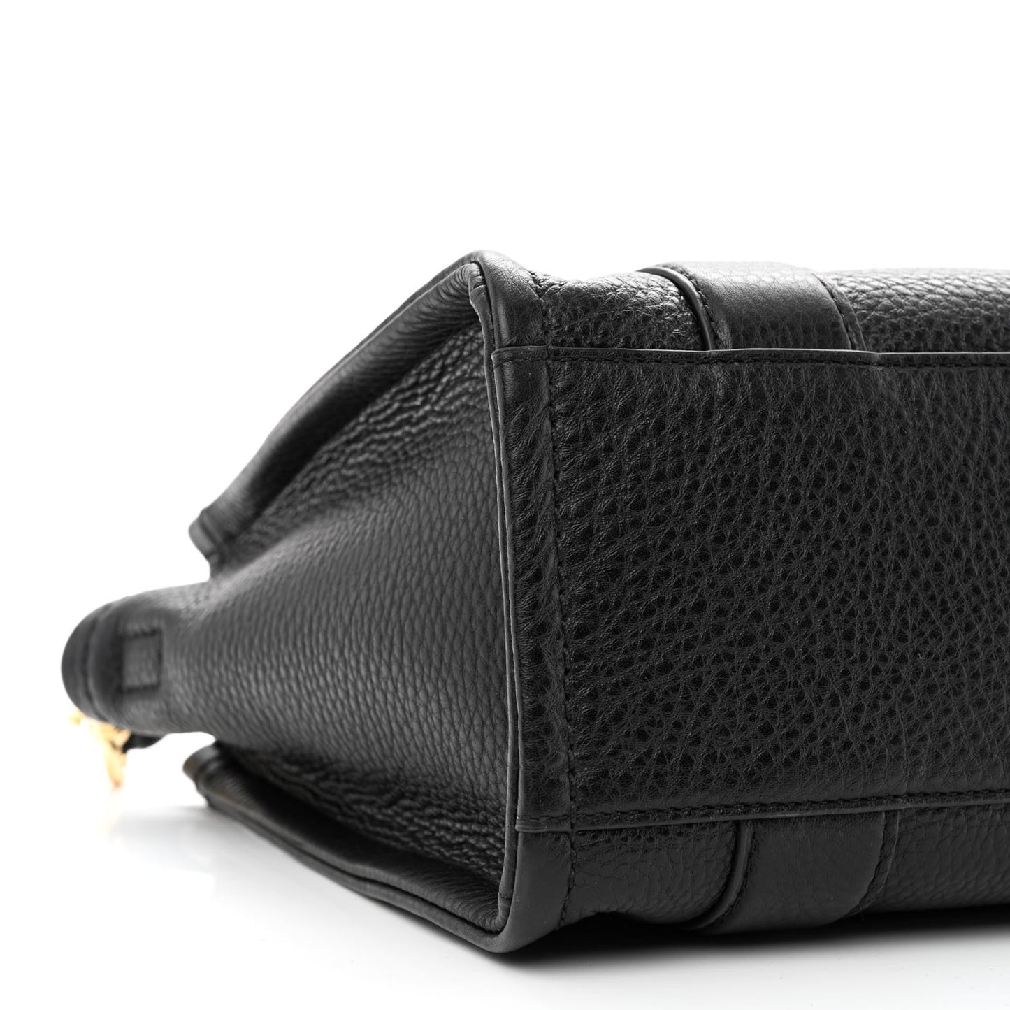 Grained Calfskin Small The Tote Bag Black