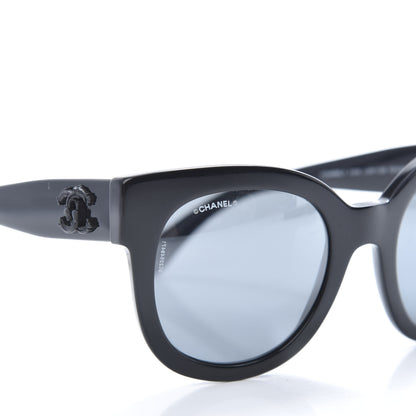 Chanel Acetate Butterfly Signature CC Sunglasses 5358 Black 7 of 7