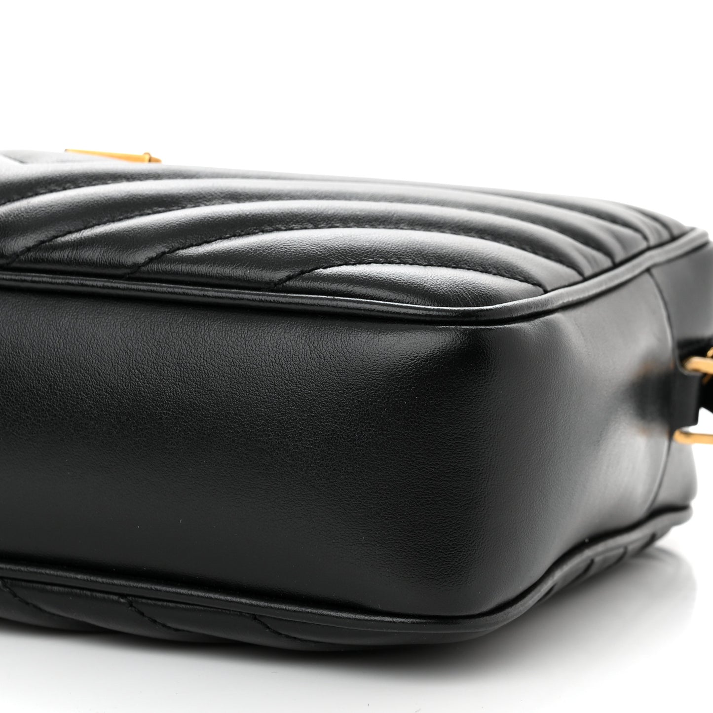 Calfskin Matelasse Monogram Lou Camera Bag Black