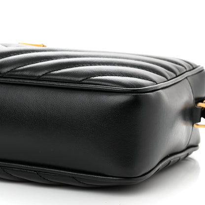 Saint Laurent Calfskin Matelasse Monogram Lou Camera Bag Black 10 of 11