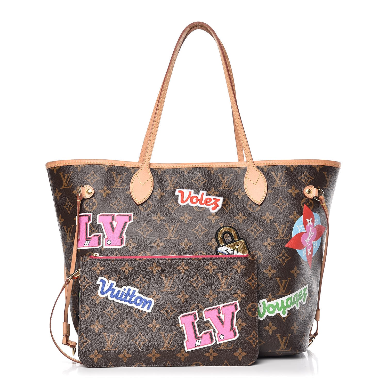 Louis Vuitton Monogram Travel Stickers Neverfull MM 1 of 10