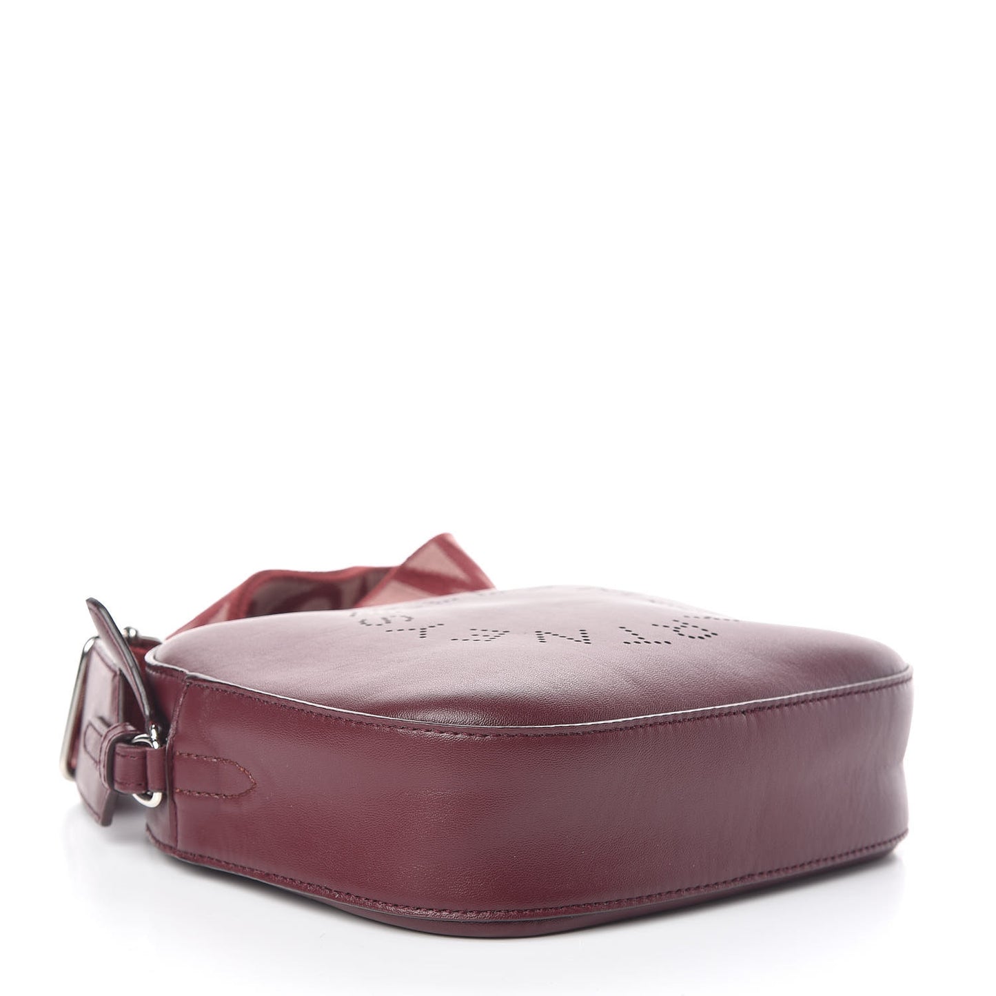 Eco Alter Nappa Perforated Logo Mini Bag Wine