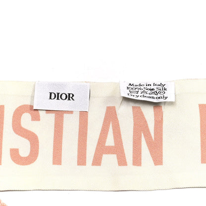 Christian Dior Silk ABCDior D Danse Mitzah Scarf Pink 3 of 4