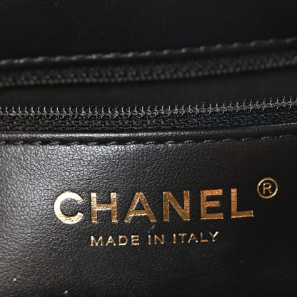 Chanel Shiny Aged Calfskin Quilted Nano Kelly Shopper Black 6 of 11