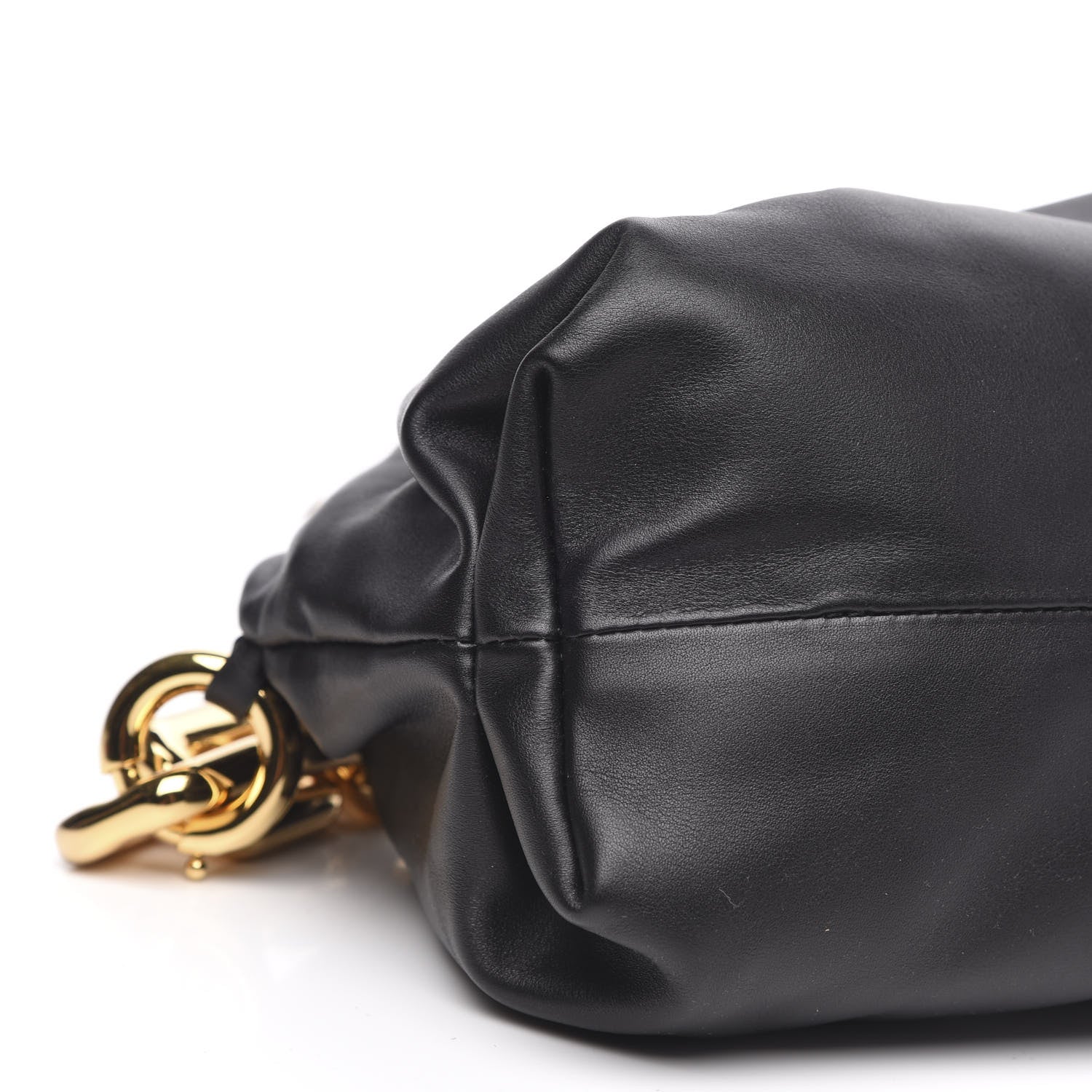 Bottega Veneta Calfskin The Pouch Chain Black 8 of 9