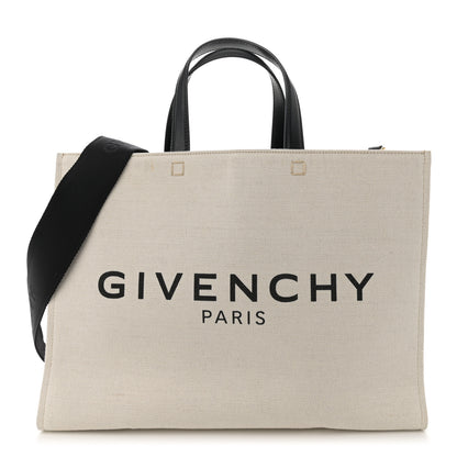 Givenchy Canvas Medium G-Tote Beige Black 1 of 12