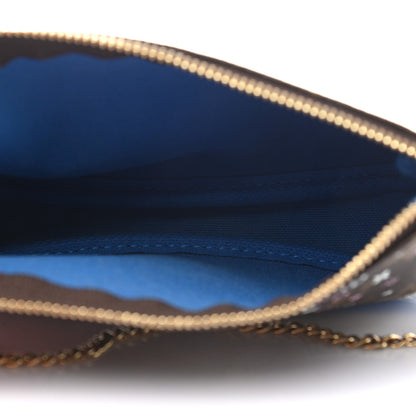Louis Vuitton Monogram 2019 Christmas Animation Mini Venice Pochette Accessories Blue 5 of 7