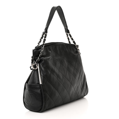 Chanel Lambskin Ultimate Soft Hobo Black 3 of 16