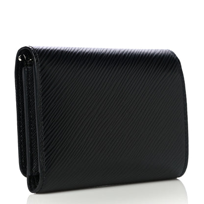 Louis Vuitton Epi Twist Compact Wallet Black 2 of 12