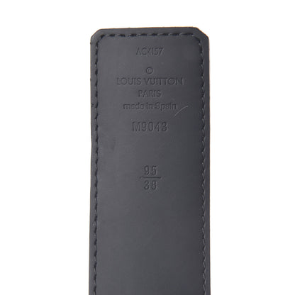 Louis Vuitton Monogram Eclipse Taigarama 40mm LV Initiales Reversible Belt 95 38 Black 6 of 6