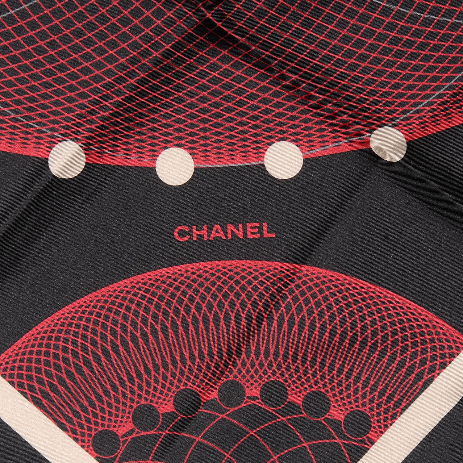 Chanel Silk Spiro Scarf Bordeaux 8 of 10