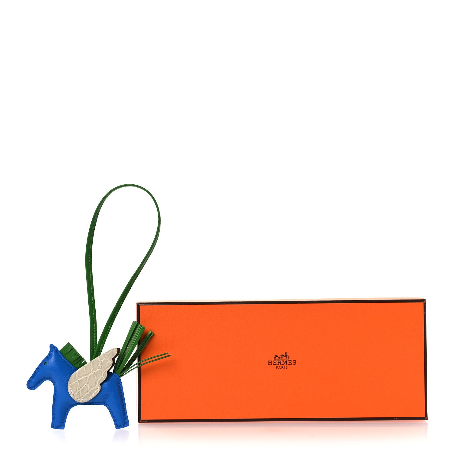 Hermes Milo Lambskin Matte Alligator Touch Grigri Rodeo Pegase