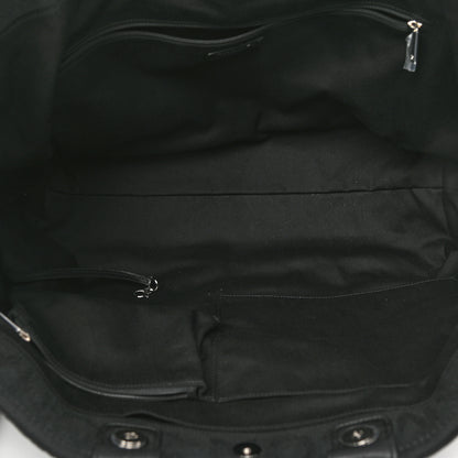 Chanel Canvas Extra Large Double Face Shopping Tote Black 4 of 7