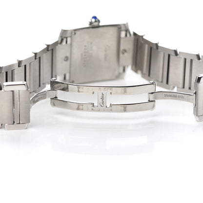Cartier Stainless Steel 25mm Tank Francaise Quartz Watch 4 of 7