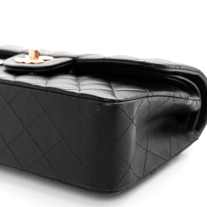 Chanel Lambskin Quilted Small Double Flap Black 10 of 10