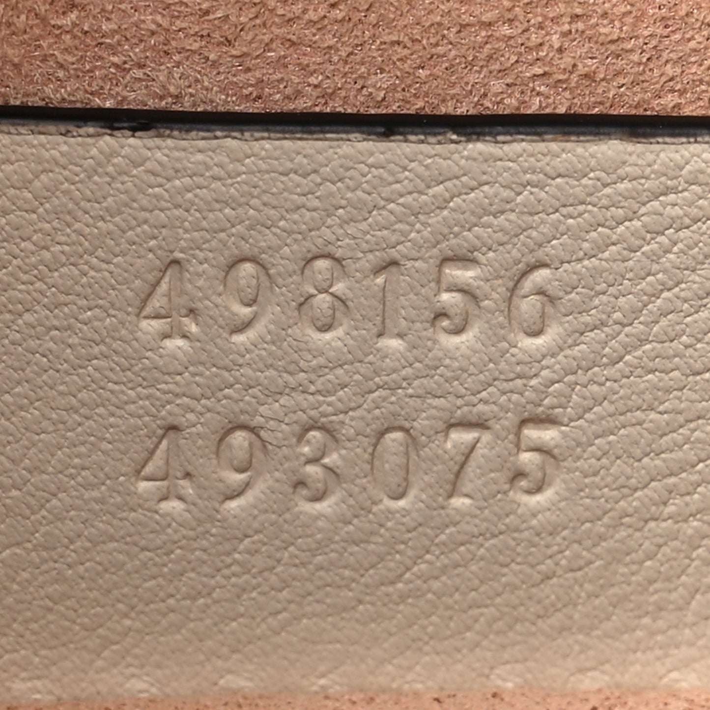 GG Supreme Monogram Moon Calfskin Small Padlock Tote Beige Ebony Mystic White