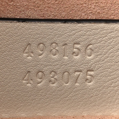 Gucci GG Supreme Monogram Moon Calfskin Small Padlock Tote Beige Ebony Mystic White 7 of 9