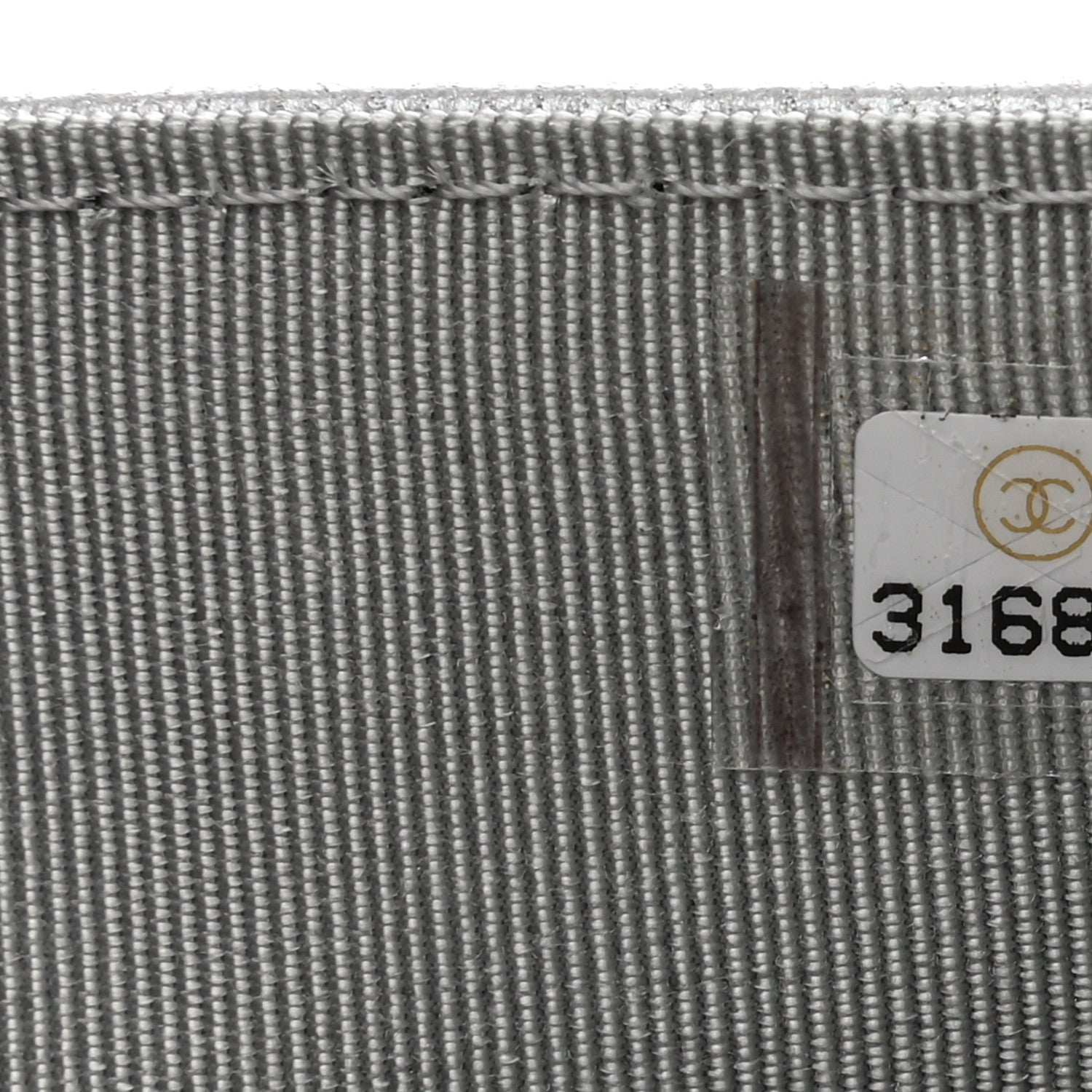 Chanel Glittered Metallic Caviar Quilted Medium Flap Wallet Silver 8 of 9
