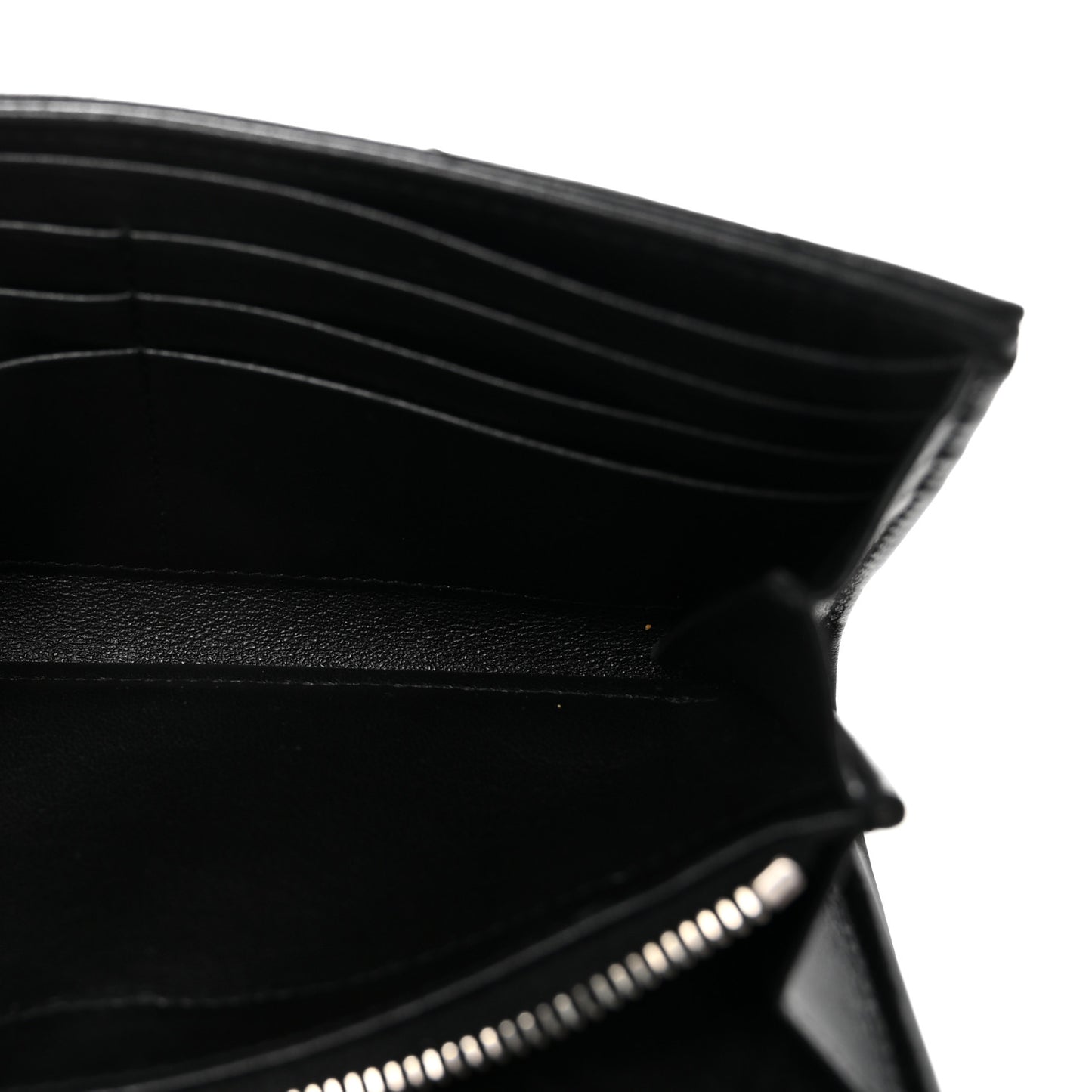 Lambskin Y Quilted Monogram Large Loulou Flap Wallet Black