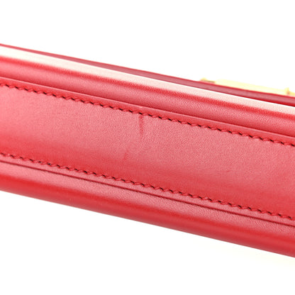 Saint Laurent Calfskin Classic Monogram Cassandre Clutch Rouge Orient 22 of 28