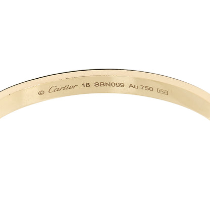 Cartier 18K Yellow Gold LOVE Bracelet 18 6 of 9