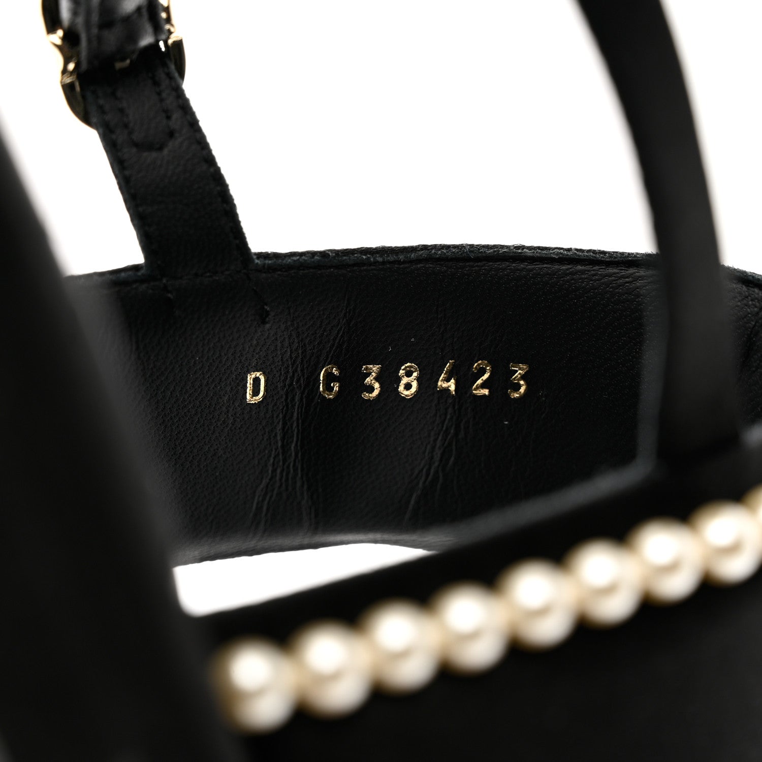 Chanel Satin Pearl Quilted Flat Sandals 41 Black 6 of 8